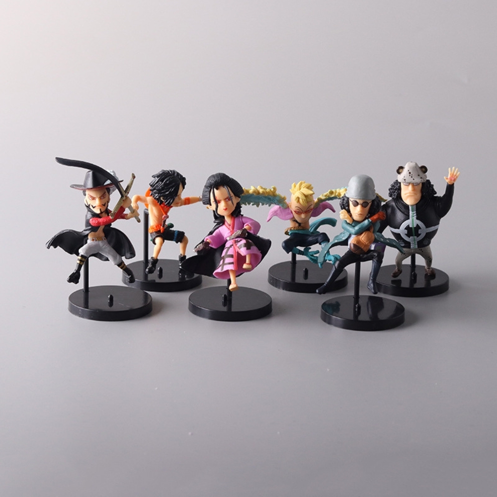 Mô hình OnePiece Bộ 6 kuzan marco kuma ace Izo mihack - Cao 8-9cm - nặng 300gram- Figure OnePiece - No Box K24-T2-S7