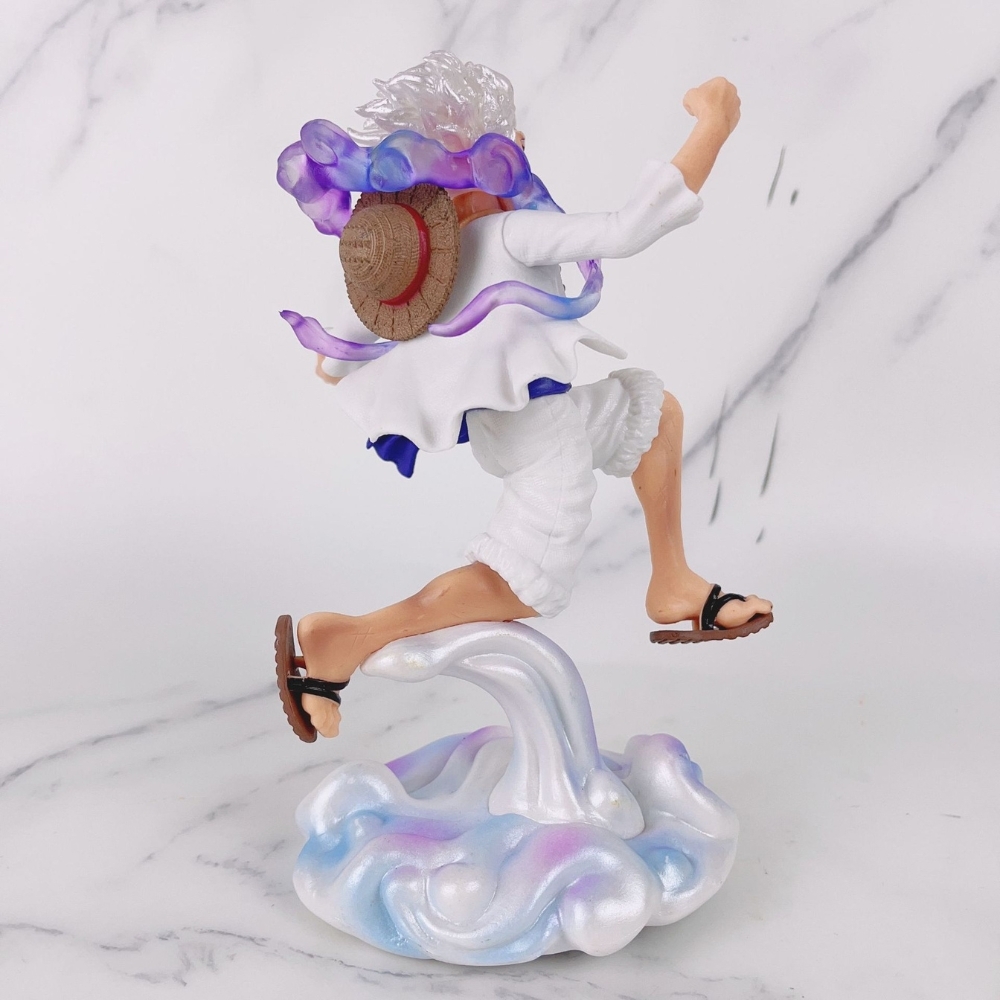 Mô hình OnePiece Luffy gear 5 trạng thái chiến đấu - Cao 19cm - nặng 300gram - Figure One Piece - Hộp Màu -  K18-T1-S8