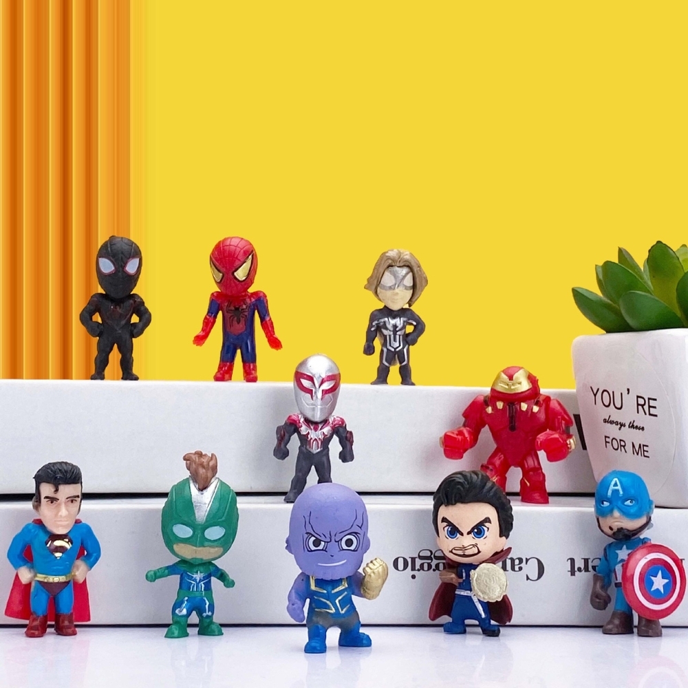 Mô Hình avenger bộ 26 siêu anh hùng - Cao 4cm - Nặng 200gram - No Box - Bọc Túi Opp - K11-T2-S1