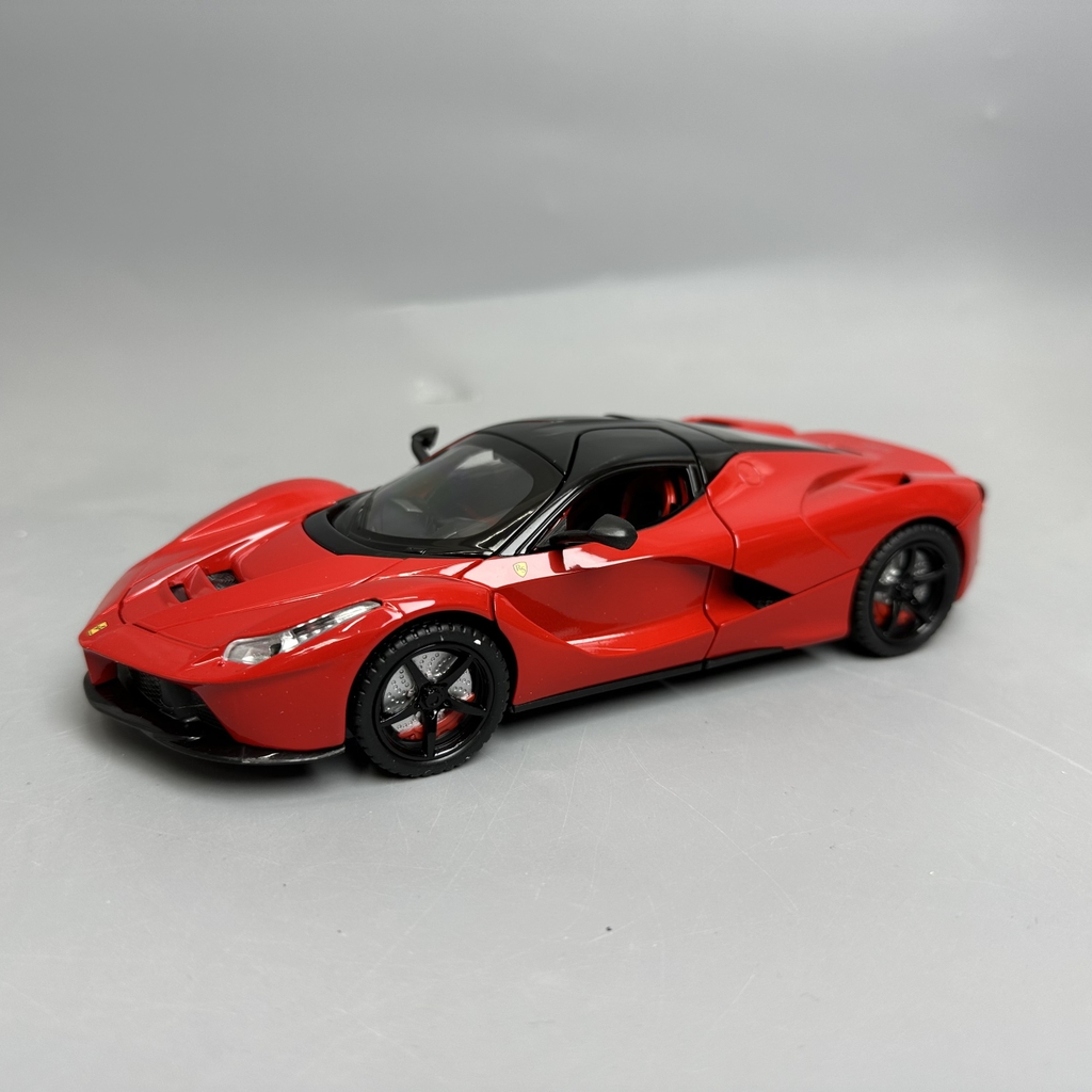 Mô Hình xe laferari đỏ tỉ lệ 1:22 Hợp kim có thể mở cửa - bánh sau chạy cót - Dài 21cm - rộng 9cm - cao 5cm - nặng : 800gram - FULL BOX : box màu SKU : oto281 - K64-T3-S6