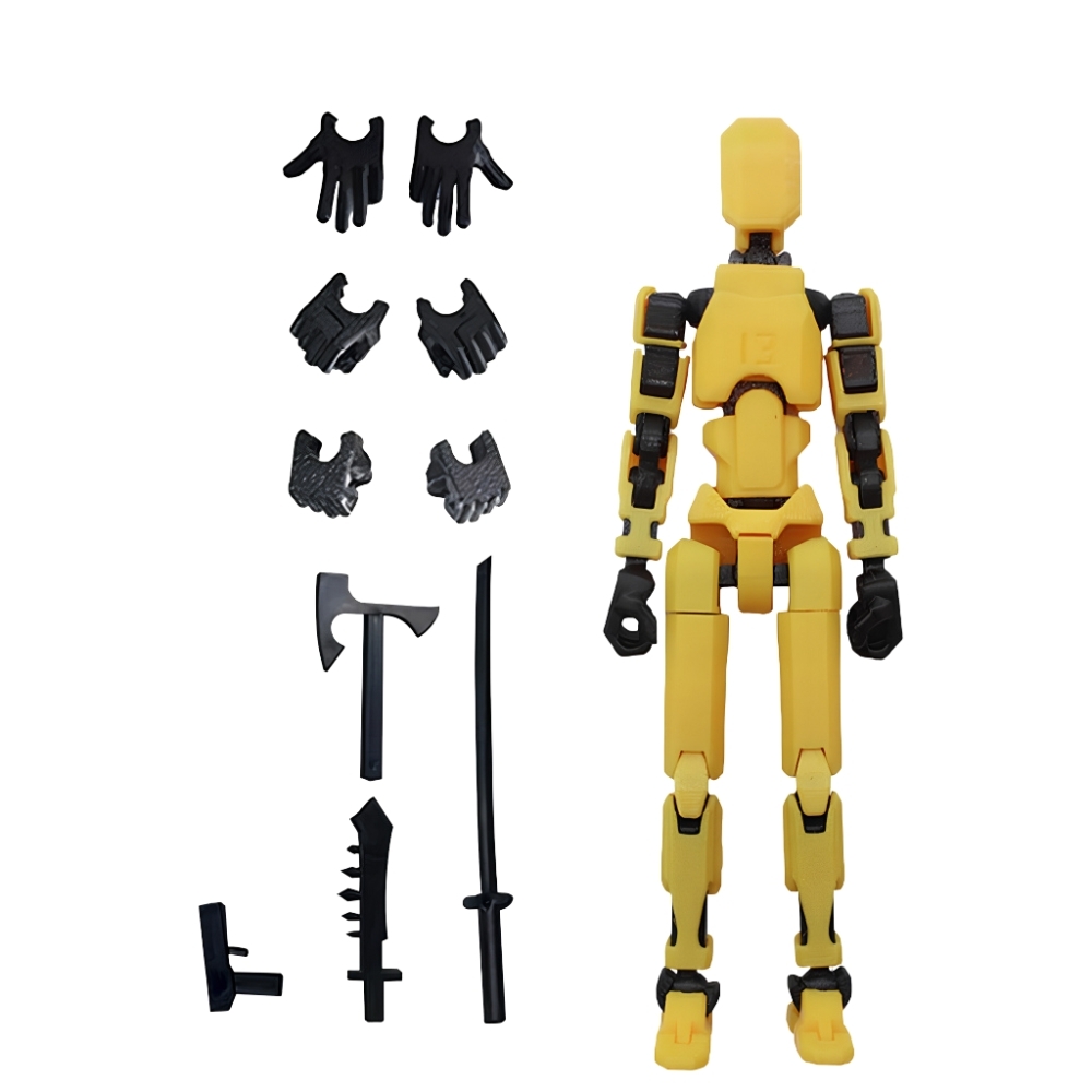 Bán 20 cái - Giá 7.5k 1 cái - Mô Hình Lắp Ghép Dummy 3D + nhiều vũ khí đi kèm  - Chiều Cao : 15cm Nặng : 100gram - No Box N1-T2