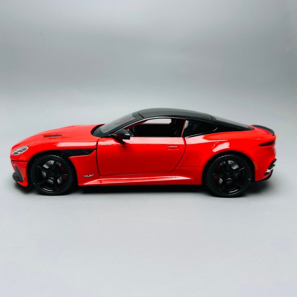 Mô Hình Xe aston martin đỏ 1:22 Hợp kim có thể mở cửa - bánh sau chạy cót - Có tiếng - đèn pha sáng - Dài 20cm - rộng 9cm - cao 6cm - nặng ~ 1000gram - FULL BOX : box màu SKU : oto141 - K63-T3-S2