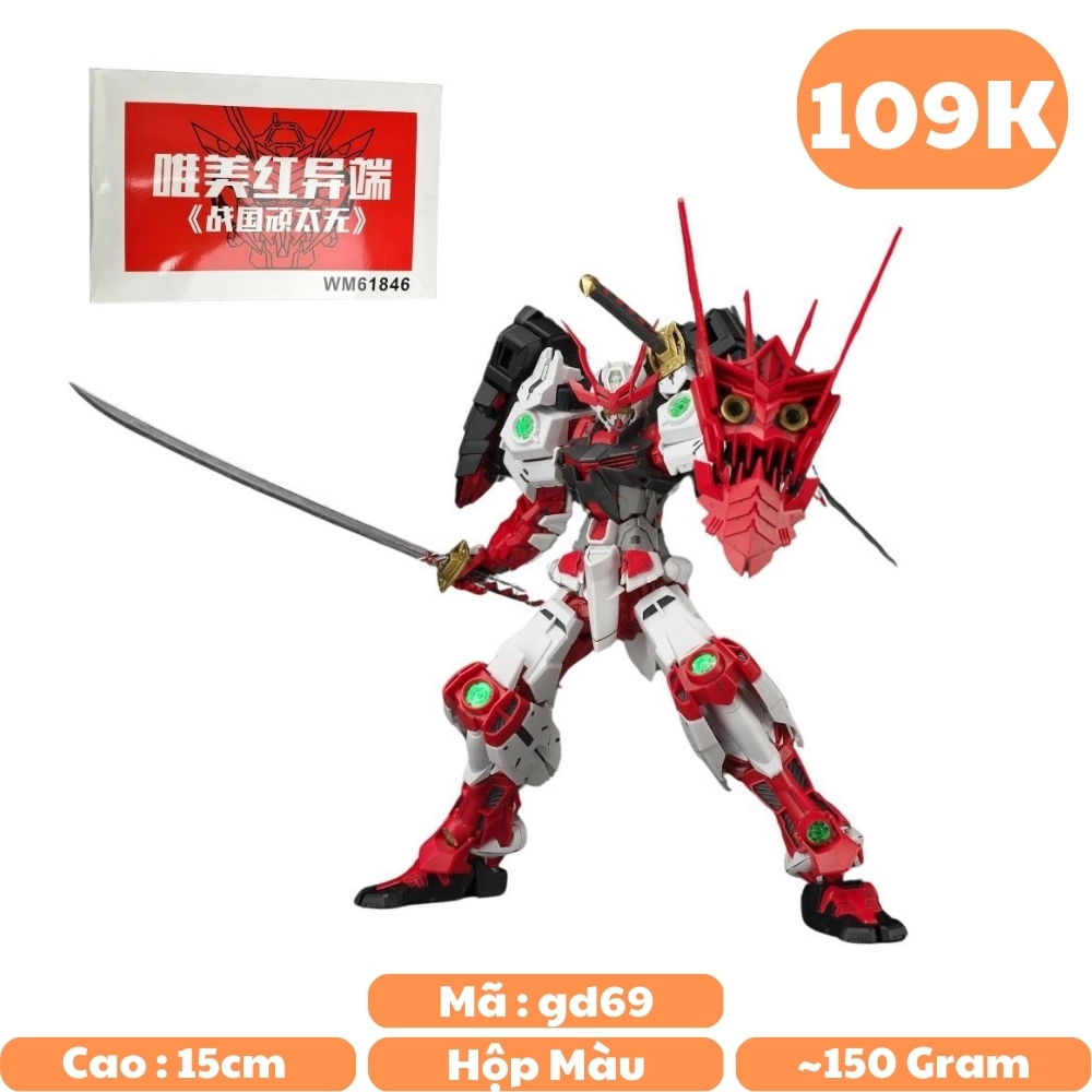 Mô Hình Lắp Ráp Gundam Astray Red Frame HG Sengoku Astray - Cao : 15cm - Nặng : 200gram - SKU : WM61846 - K19-T4-S4
