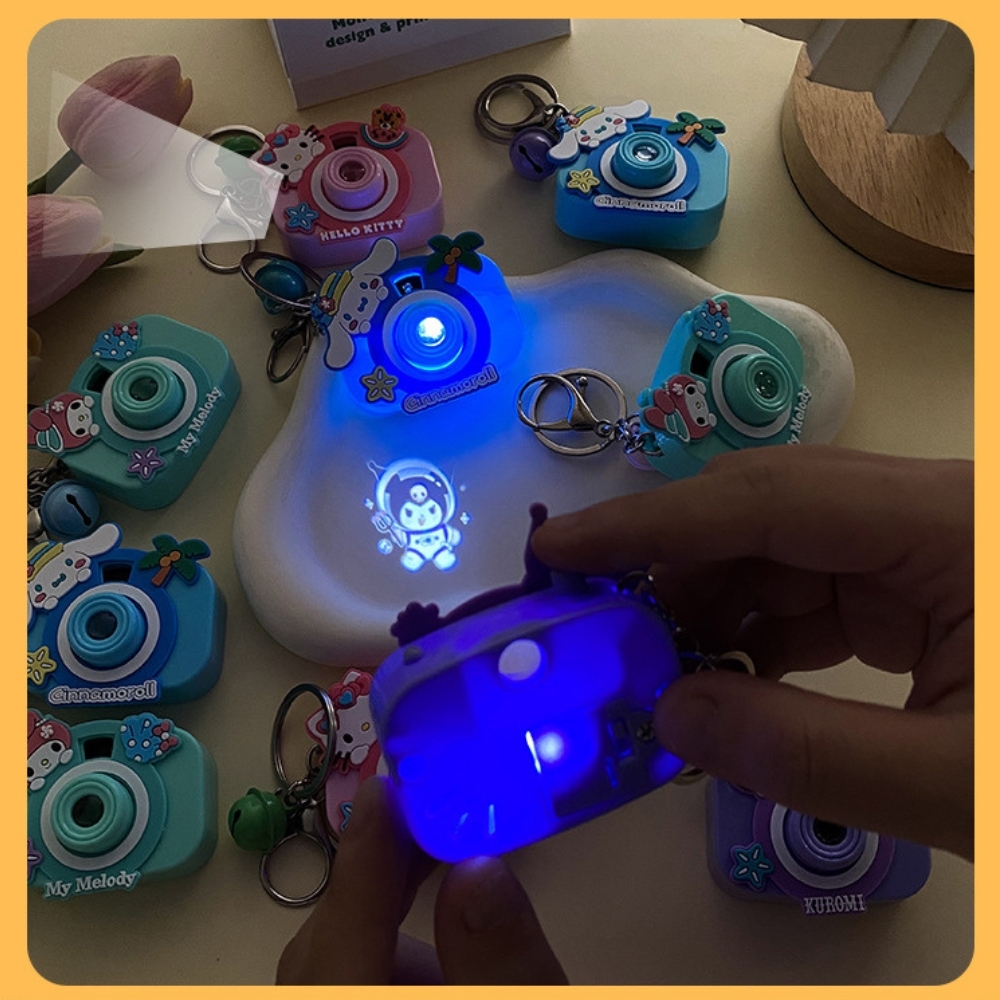 móc khóa máy ảnh kuromi nhiều màu - có thể chiếu sáng - cao 5.8cm dài : 5.4cm - nặng : 50gram - boc túi - no box  K78-T1-S6