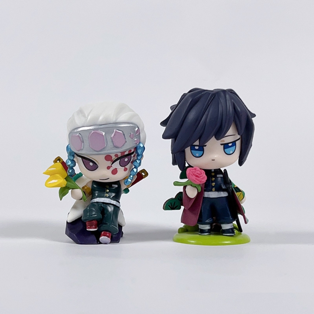 Mô hình Thanh Gươm Diệt Quỷ bộ 6 lưỡi quỷ - Cao 7-9cm - nặng 300gram  - Kimetsu No Yaiba - No Box - K2-T1-S5