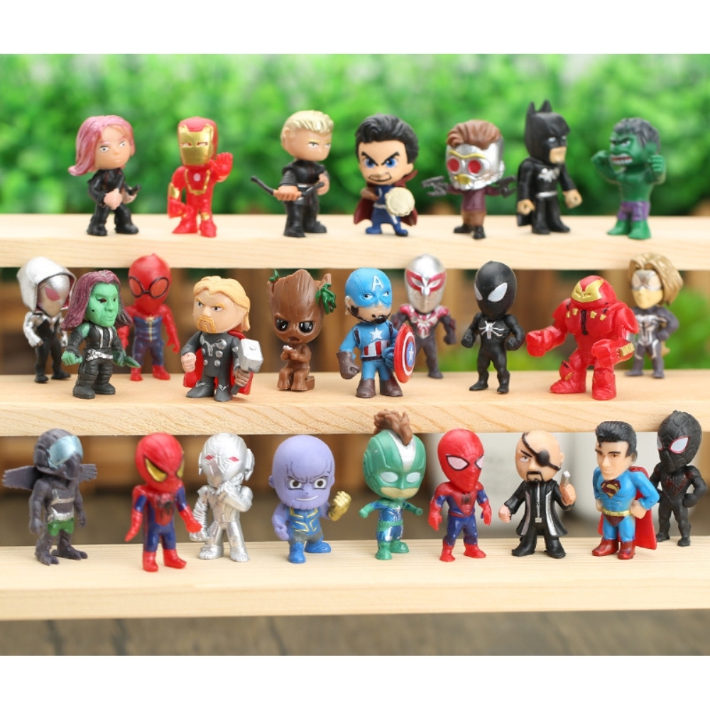 Mô Hình avenger bộ 26 siêu anh hùng - Cao 4cm - Nặng 200gram - No Box - Bọc Túi Opp - K11-T2-S1
