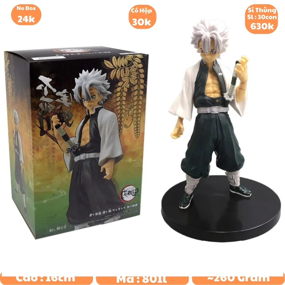 Mô hình đồ chơi - figure Demon Slayer Phong trụ Shinazugawa Sanemi -  Kimetsu No Yaiba - No Box - K1-T1-S10 (F-5)