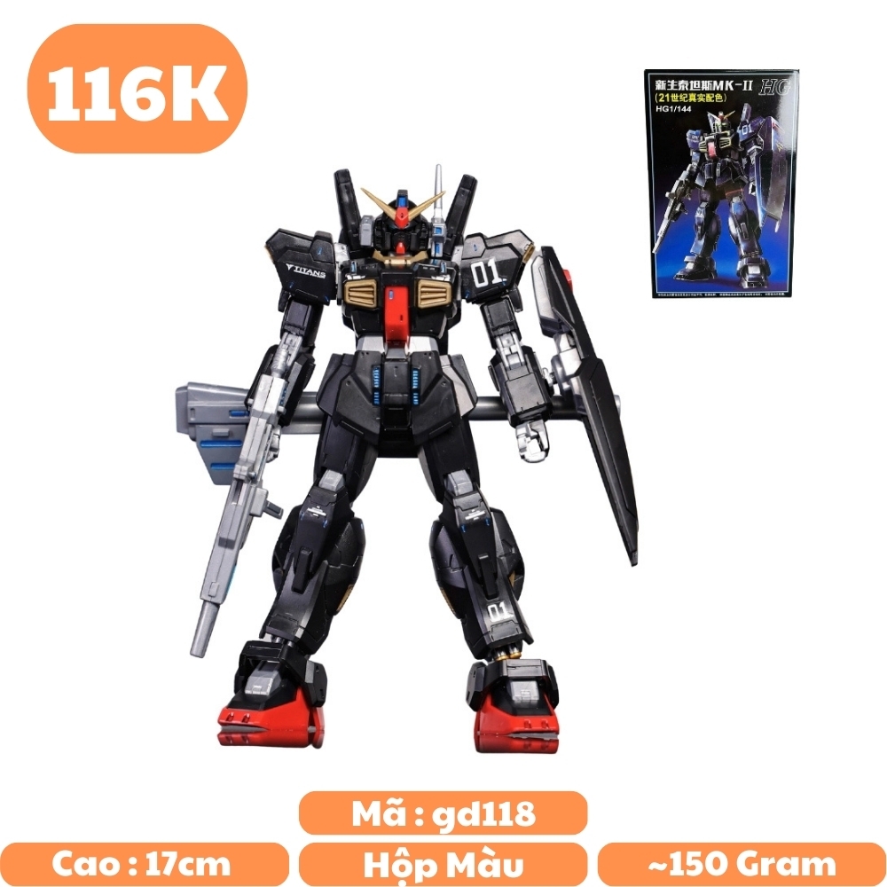 Mô hình Gundam HG 1/144 No.65412 đen Cao 17cm - nặng 150gram - Figure Gundam - Có hộp màu SKU : NO.65412- K32-T4-S7