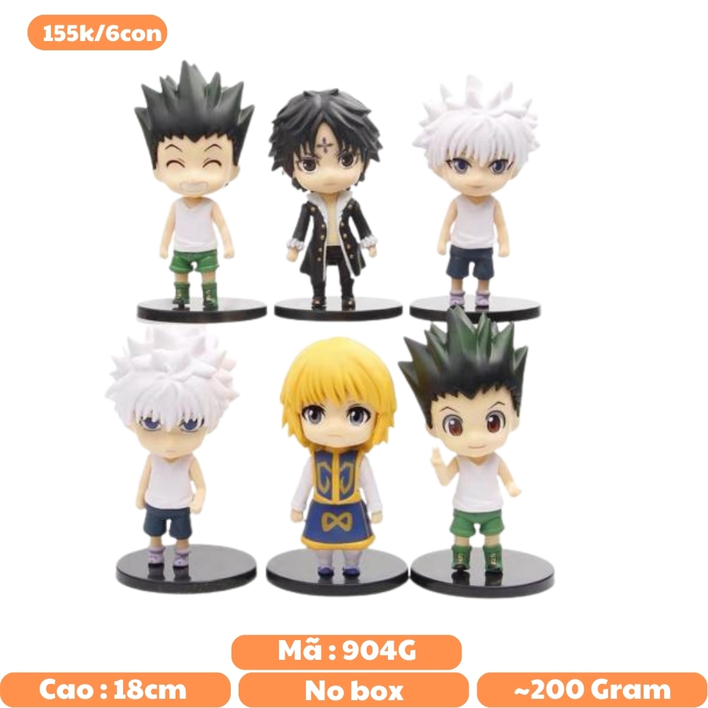 Mô Hình đồ chơi - Thợ Săn Tí Hon nhân vật Chrollo Lucilfer , Gon Freecss , Kurapika - Hunter x Hunter - No Box - K23-T1-S5