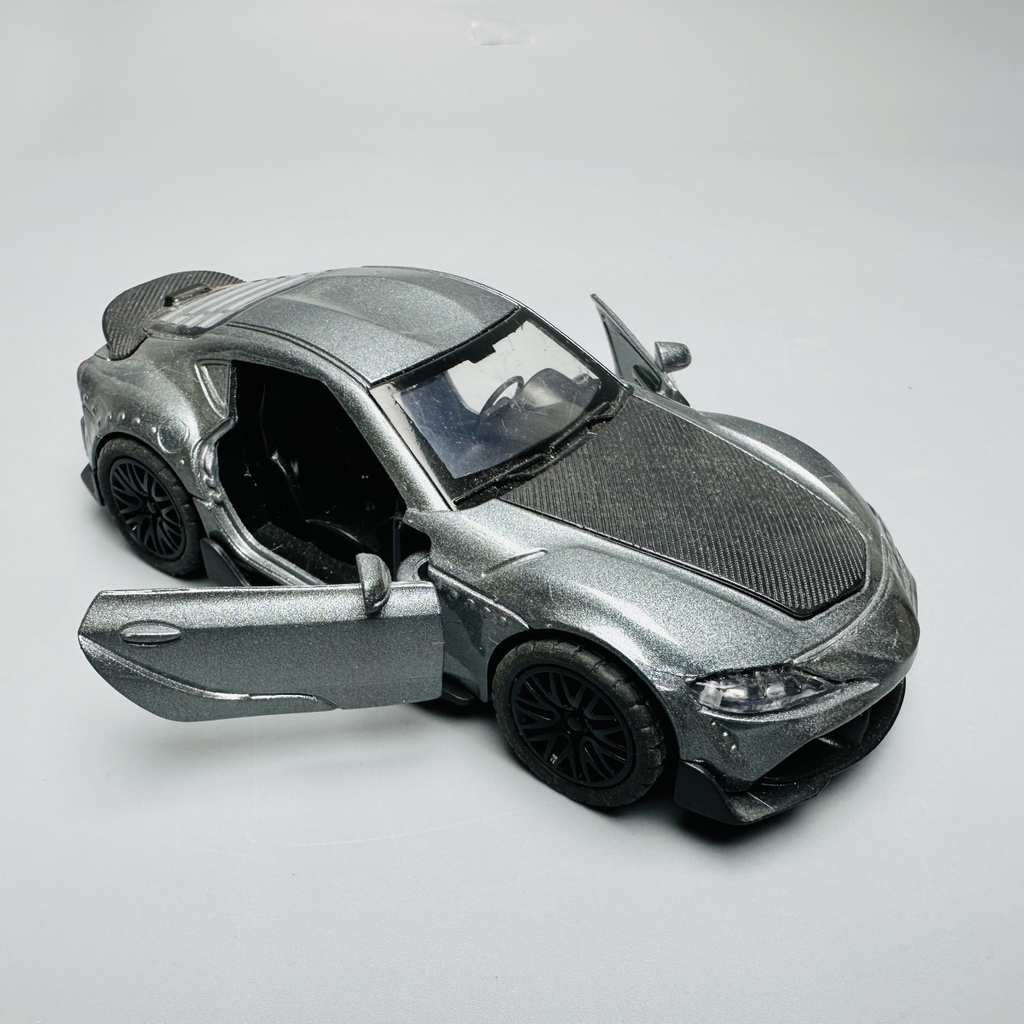 Mô Hình xe Toyota xám tỉ lệ 1:36 Hợp kim có thể mở cửa - bánh sau chạy cót - Dài 12cm - rộng 5.5cm - cao 4cm nặng : 200gram - FULL BOX : box màu SKU : oto190 - K66-T1-S9