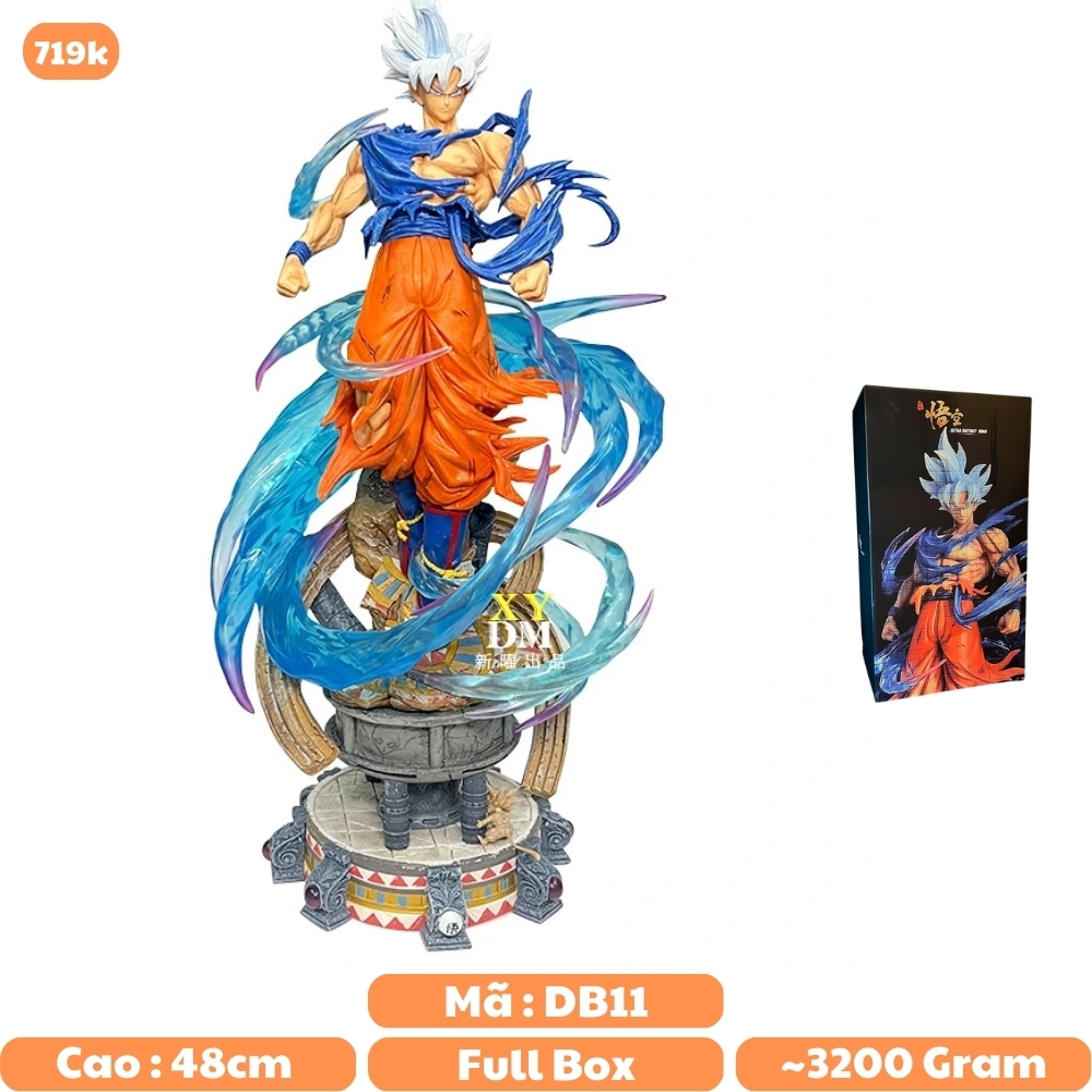 Mô Hình Dragon Ball Songoku 2 màu tóc siêu chất cao 48cm - Figure Dragon Ball - Có Hộp màu