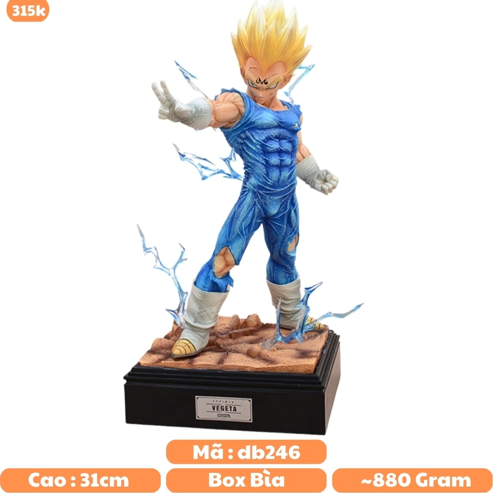 Mô hình DragonBall Vegeta majin dáng đứng ngầu - Cao 31cm - nặng 880gram - Dragon Ball - Hộp Carton -  K7-T3-S8