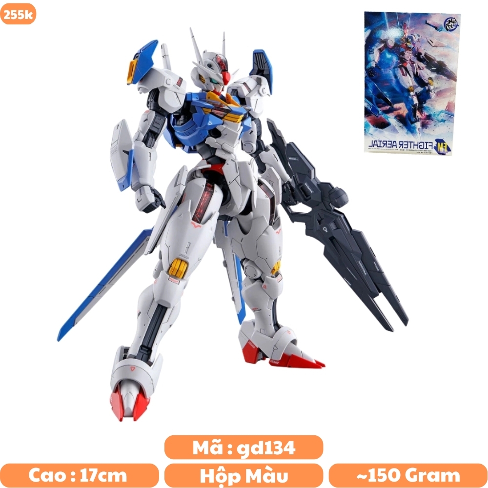 Hàng Cao Cấp - Mô hình Gundam FM FIGHTER AERIAL 1/144 Cao 17cm - nặng 150gram - Figure Gundam - Có hộp màu - SKU: 016 - K23-T4-S6