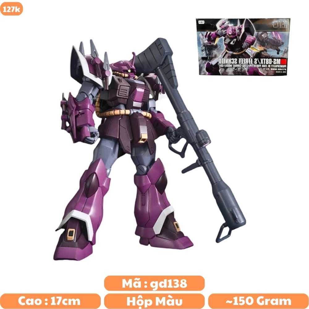 Hàng Cao Cấp - Mô hình Gundam MS-08TX HG HGUC 1/144 Cao 17cm - nặng 150gram - Figure Gundam - Có hộp màu - SKU:54706  - K20-T4-S8