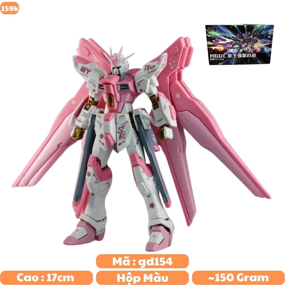 Hàng Cao Cấp - Mô hình Gundam HG 1/144 201 hồng Cao 17cm - nặng 150gram - Figure Gundam - Có hộp màu đẹp