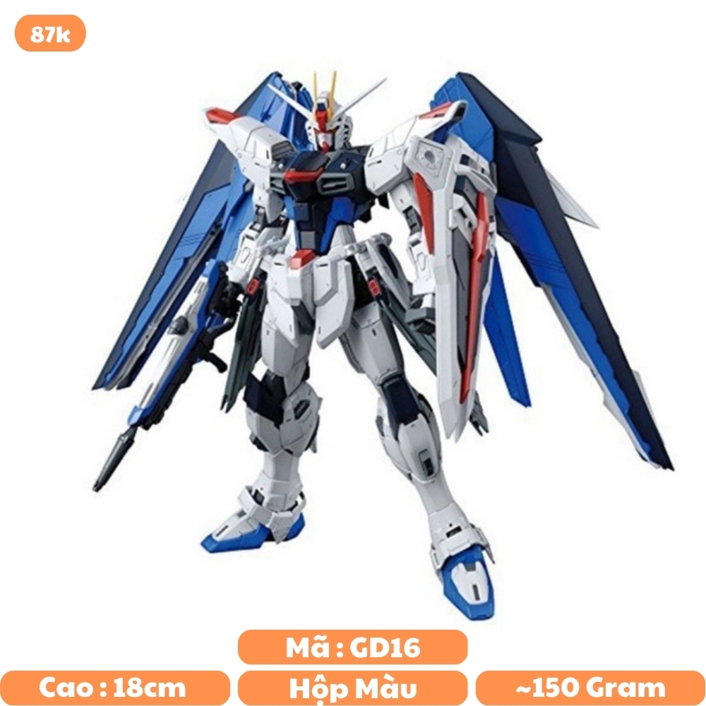 Mô hình XG - Gundam Freedom FIGHTER - ZGMF - X10A - Cao 18cm - nặng 150gram + Có BOx - SKU : 192B - Figure Gundam - Có hộp màu - K27-T4-S11