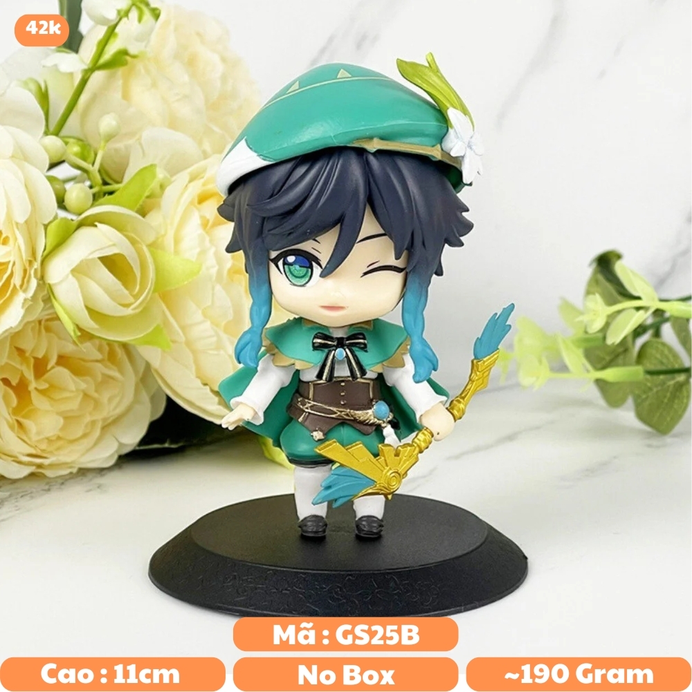 Mô Hình Genshin Impact Venti siêu dễ thương - cao 11cm - nặng 190gram - Figure  Genshin Impact - No Box -K20-T3-S4