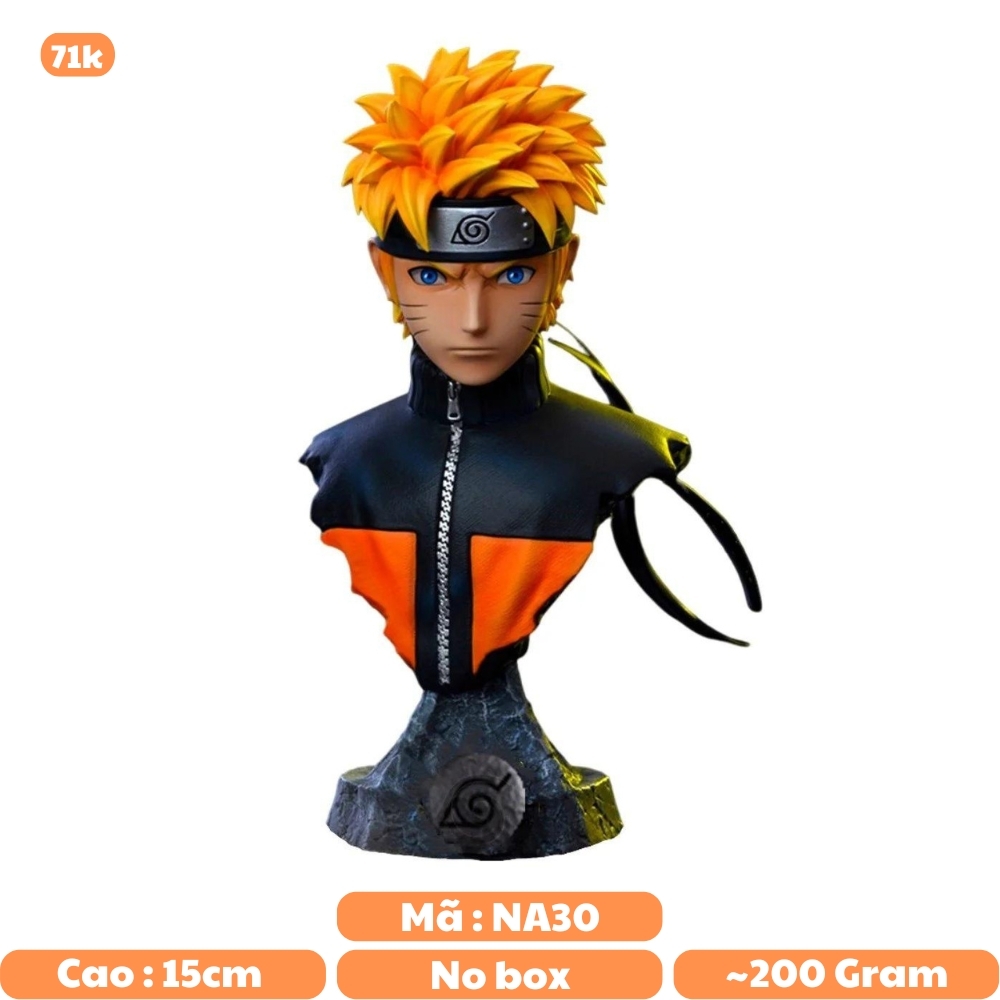 Mô hình Naruto Bán Thân Naruto - Cao 15cm - nặng 200gram  - Figure Naruto -  no box  -