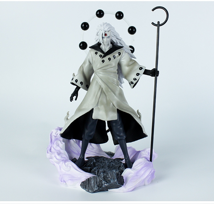 Mô hình Uchiha Madara cao 27cm siêu đẹp có 3 đầu thay thế - Naruto - No Box - K3-T1-S5