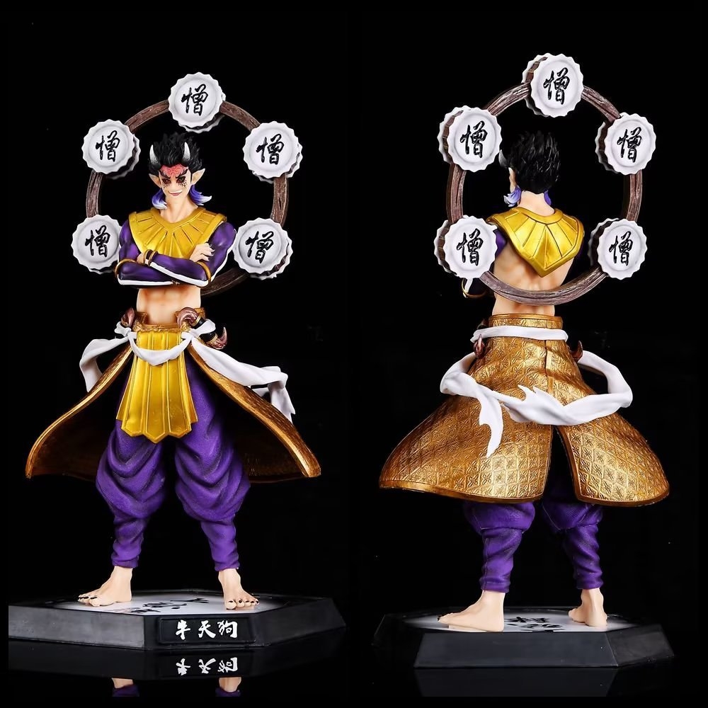 Mô Hình Kimetsu No Yaiba Thượng Huyền Quỷ Hantengu dáng đứng siêu ngầu - cao 31cm - Figure Thanh gươm diệt quỷ - Có Vỏ Hộp màu - C - 9