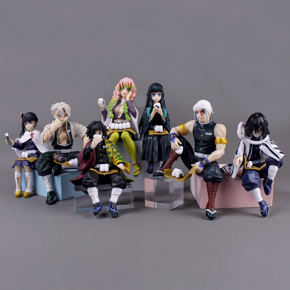 Mô Hình Kimetsu No Yaiba Zenitshu dáng ngồi cao 13cm - Figure Thanh gươm diệt quỷ - No Box - K1-T2-S8