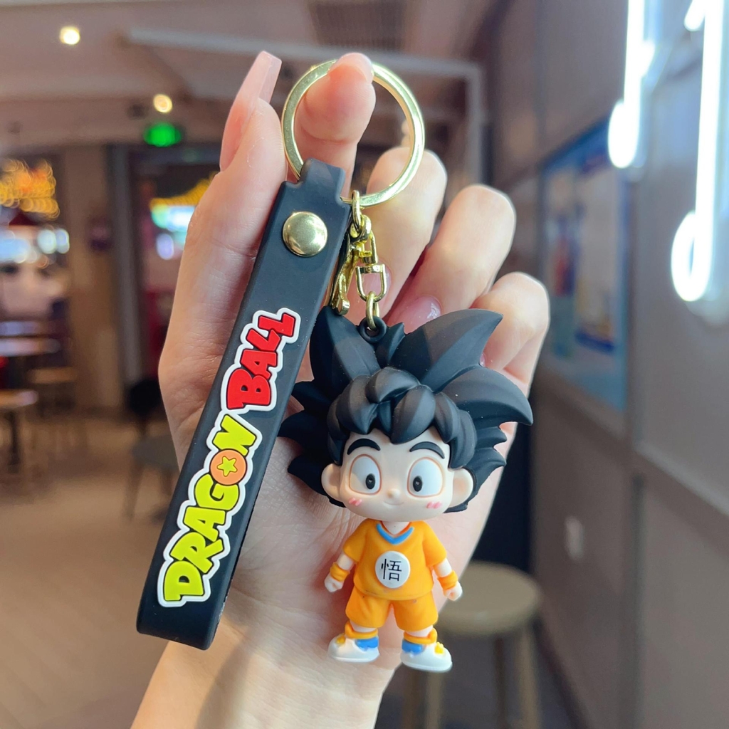 Móc Khóa SonGoKu baby - Dây móc dài : 9.5cm - Mô Hình Cao : 7.6cm - Nặng : 50gram - No Box : bọc túi OPP K78-T4-S6