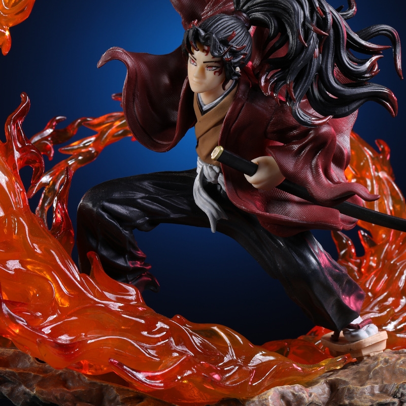 Hàng Loại 1 - Mô Hình Tsugikuni Yoriichi chiến đấu - có led - cao 22cm - Full box - Kimetsu No Yaiba - Có Hộp Màu - K2-T4-S1