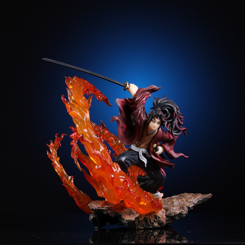 Hàng Loại 1 - Mô Hình Tsugikuni Yoriichi chiến đấu - có led - cao 22cm - Full box - Kimetsu No Yaiba - Có Hộp Màu - K2-T4-S1