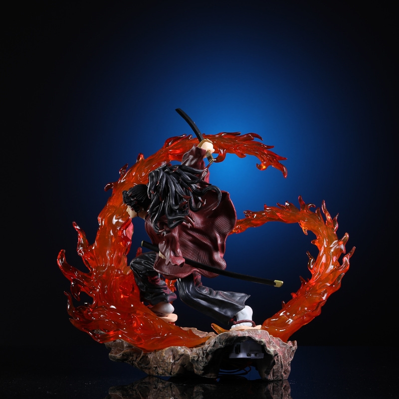 Hàng Loại 1 - Mô Hình Tsugikuni Yoriichi chiến đấu - có led - cao 22cm - Full box - Kimetsu No Yaiba - Có Hộp Màu - K2-T4-S1