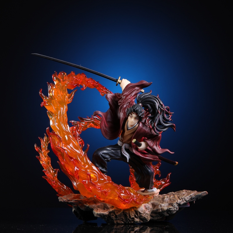 Hàng Loại 1 - Mô Hình Tsugikuni Yoriichi chiến đấu - có led - cao 22cm - Full box - Kimetsu No Yaiba - Có Hộp Màu - K2-T4-S1