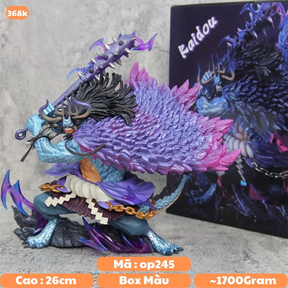 Mô Hình OnePiece Kaido dạng lai rồng trặng thái chiến đấu - Cao 26cm - nặng 1.7kg - Figure OnePiece - Full Box - Có Hộp Màu - N1-K34-T5-S3