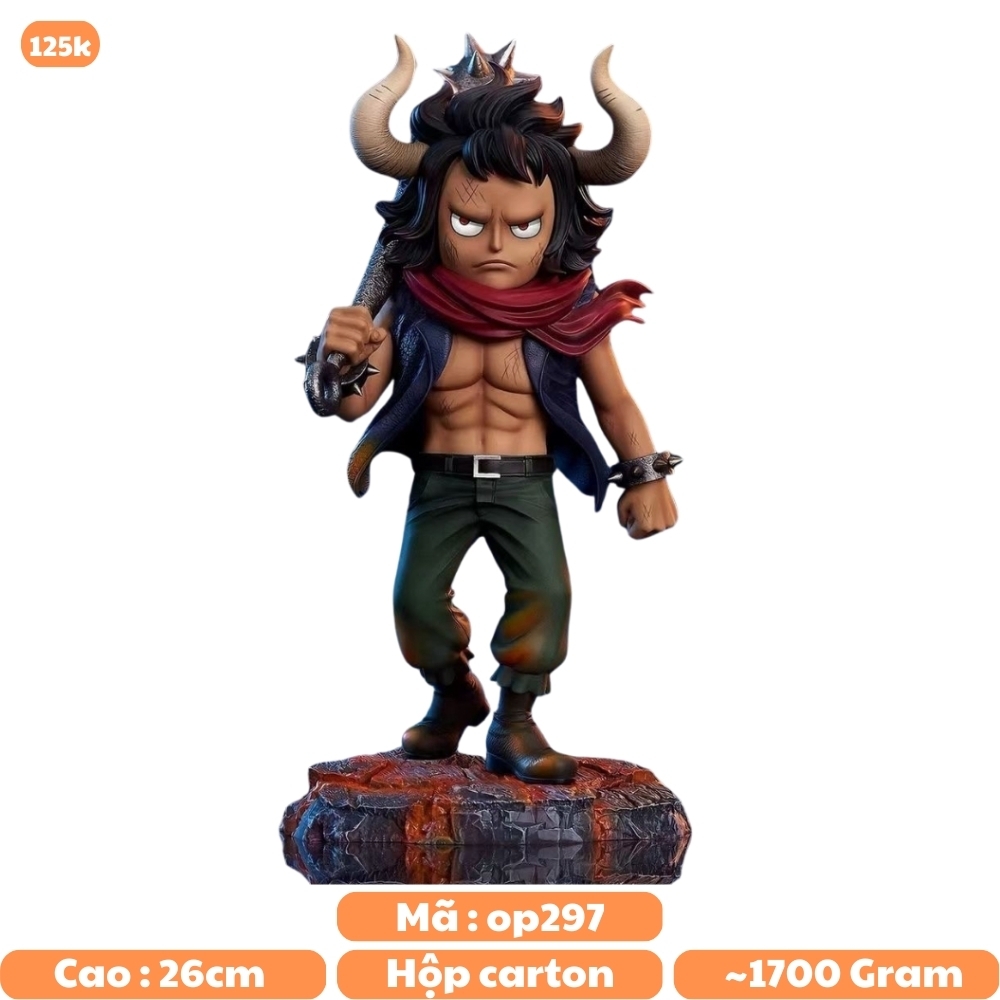 Mô Hình OnePiece Kaido dạng lai rồng trặng thái chiến đấu - Cao 26cm - nặng 1.7kg - Figure OnePiece - Hộp Carton -  K19-T3-S9