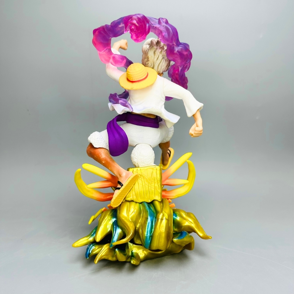 Mô Hình OnePiece Luffy gear 5 tai thỏ cưỡi đầu rồng siêu đẹp Cao 22cm - Nặng 500gram , Figure OnePiece - no box- D-7