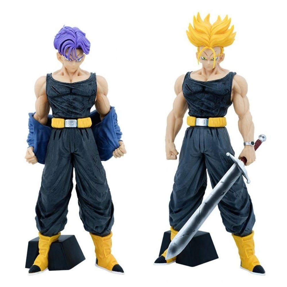 Mô Hình Dragon Ball Trunk tóc tím phanh áo siêu ngầu - cao 21cm - Figure Dragon Ball -K7-T2-S6 No box -