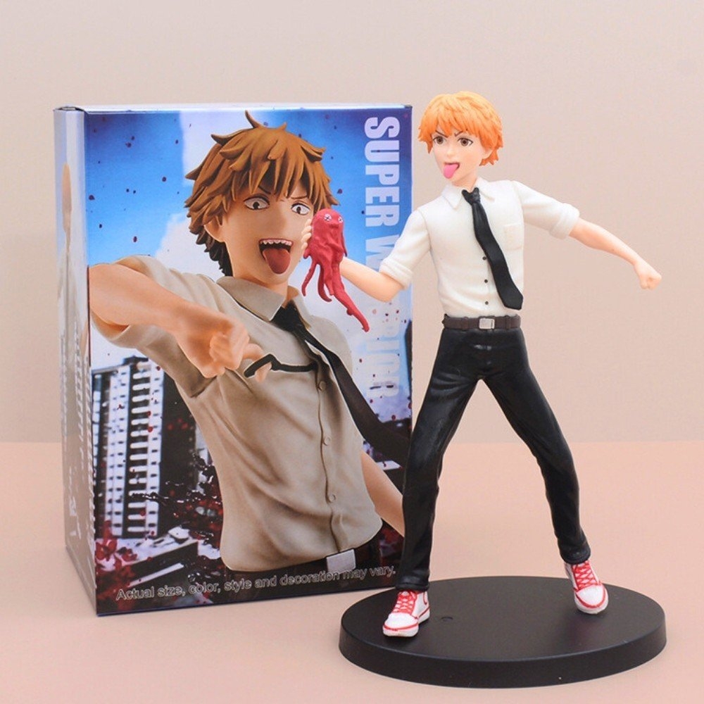 Mô Hình Chainsaw Man Denji dáng đứng siêu đẹp - cao 18cm nặng 300g - Figure Chainsaw Man - No box - K60-T3-S2