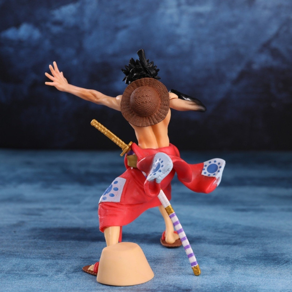 Mô Hình OnePiece Luffy wano siêu ngầu + phụ kiện cao 22cm nặng 680g - One Piece - box màu - K22-T4-S6 (E-15)