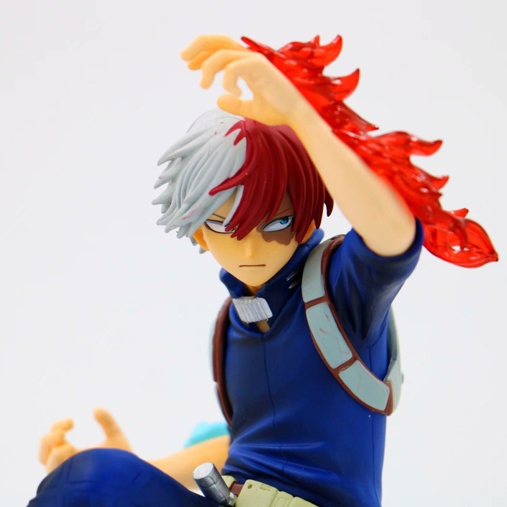 Mô Hình Học Viện Anh Hùng Todoroki Shouto  trạng thái chiến đấu - Cao 18cm - nặng 200gram - My Hero Academia - có hộp màu - K60-T2-S5