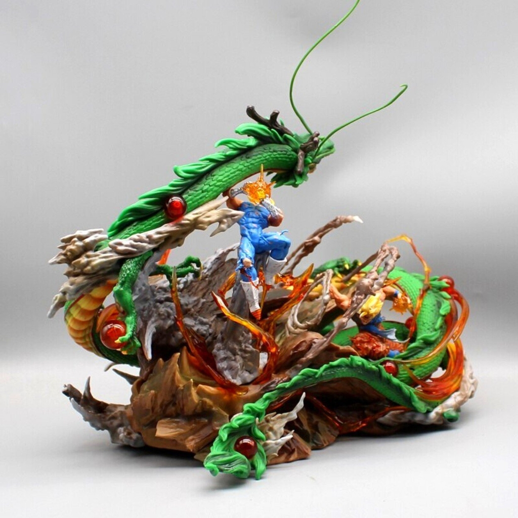 Hàng Loại 2 - Mô Hình DragonBall Goku đại chiến Vegeta siêu đẹp . Cao 30cm - nặng 2kg - rộng 33cm + box bìa - Figure DragonBall - Có Hộp màu N1-K53-T5-S3