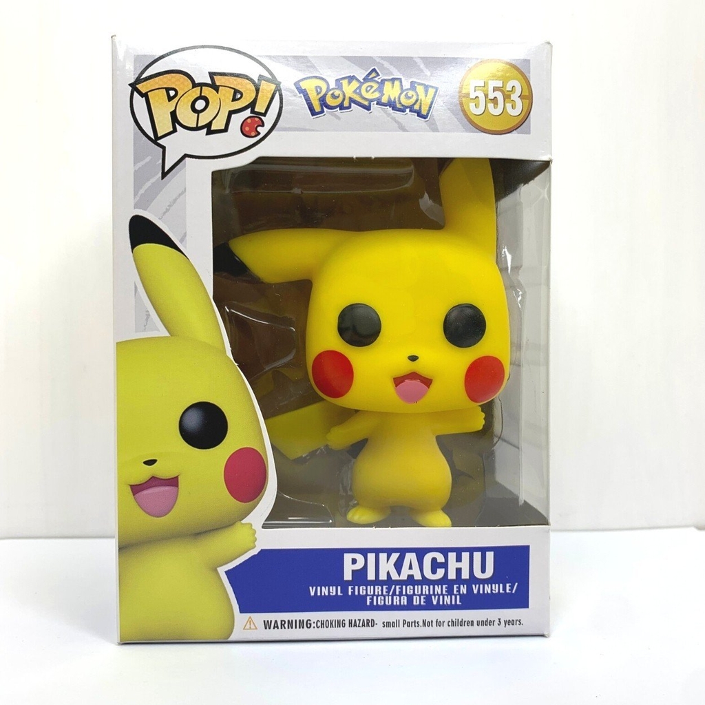 Mô Hình Pokemon Pikachu 1 tai cụp  1 tai vểnh mã 553 - Cao 12cm - nặng 150gram - Bộ Pokemon - No Box - K50-T3-S2