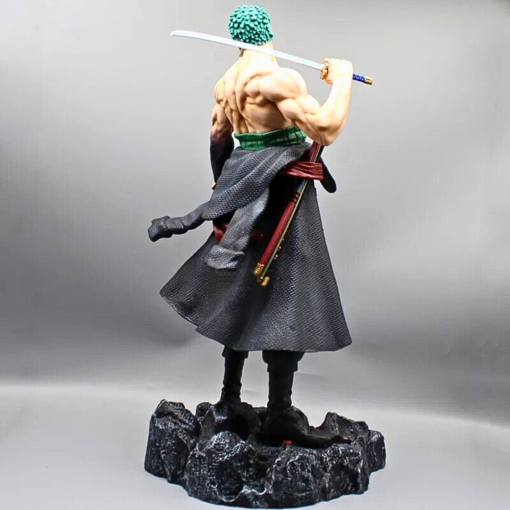 Mô Hình OnePiece Zoro enma dáng đứng siêu ngầu - Cao 50cm - rộng 26cm - nặng 3kg - Phụ Kiện : 5 đầu thay thế + Đế - BOX bìa Cator - Figure OnePiece -  K16-T4-S3