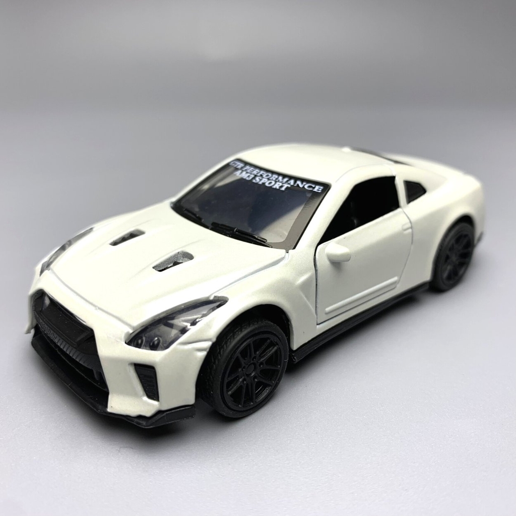 Mô Hình xe NISSAN GTR tỉ lệ 1:43 Hợp kim có thể mở cửa - bánh sau chạy cót - Dài 10cm - cao 3cm - nặng 200gram - Figure Oto - FULL BOX : box màu - SKU : oto20 - K69-T3-S12