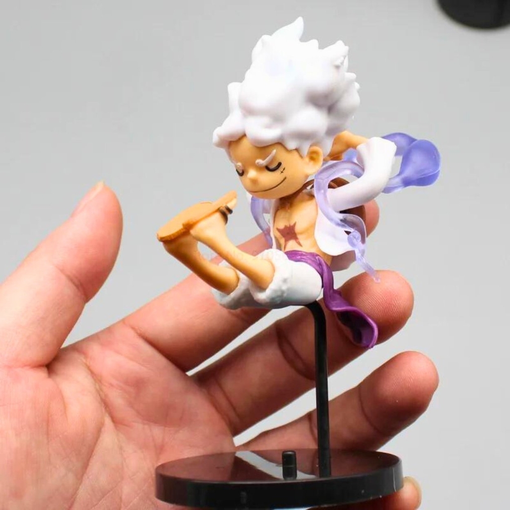 Mô Hình OnePiece 6 trạng thái Luffy gear 5 Chibi WCF hàng cao cấp - Cao 10cm - nặng 250Gram , Figure OnePiece - no box - K27-T2-S4