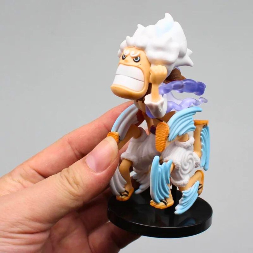 Mô Hình OnePiece 6 trạng thái Luffy gear 5 Chibi WCF hàng cao cấp - Cao 10cm - nặng 250Gram , Figure OnePiece - no box - K27-T2-S4