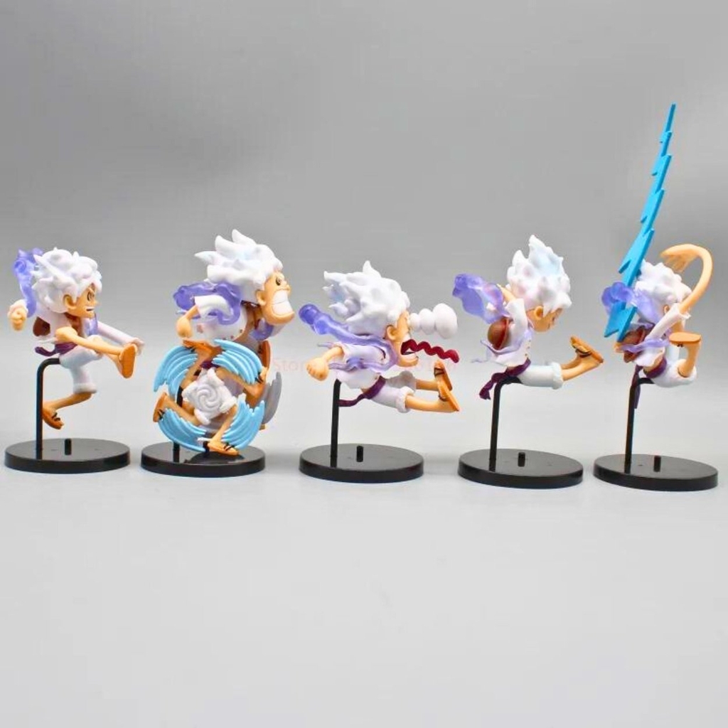 Mô Hình OnePiece 6 trạng thái Luffy gear 5 Chibi WCF hàng cao cấp - Cao 10cm - nặng 250Gram , Figure OnePiece - no box - K27-T2-S4