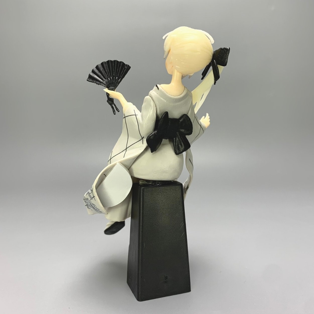 Mô Hình Kasugano Sora váy kimono Trắng - Cao 9cm - nặng 100gram - Phụ kiện : không đế + 1 tay cầm quạt + 1 tay cầm kiếm + Miếng dán - Figure Kasugano Sora - No Box