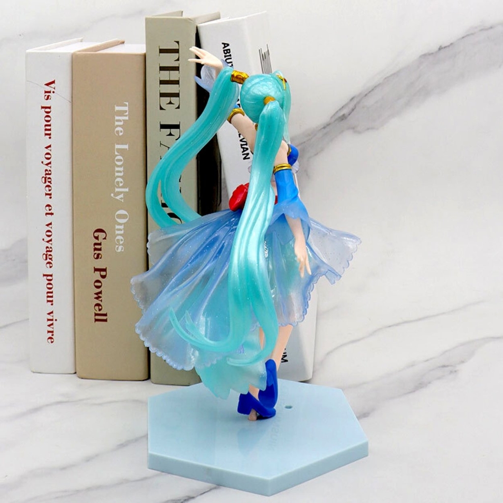 Mô Hình Hatsune Miku Váy xanh - Cao22cm - rộng 12cm - nặng 200Gram - Figure Miku - Có Hộp màu - K10-T1-S6