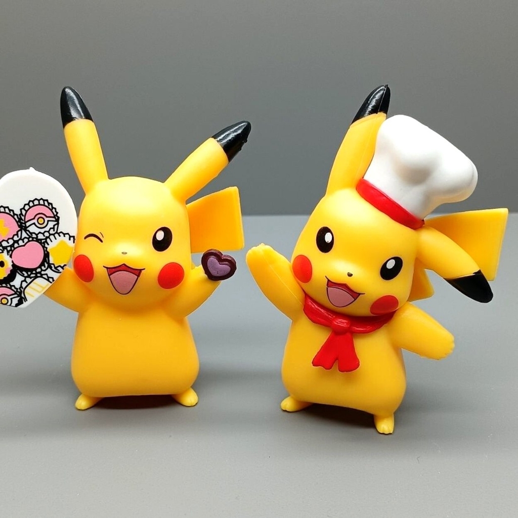 Mô Hình POKEMON Bộ 6 Pikachu siêu dễ thương- Cao 8cm - nặng 260gram - Figure POKEMON No box : bọc túi OPP - N3-K47-T3-S1-S2