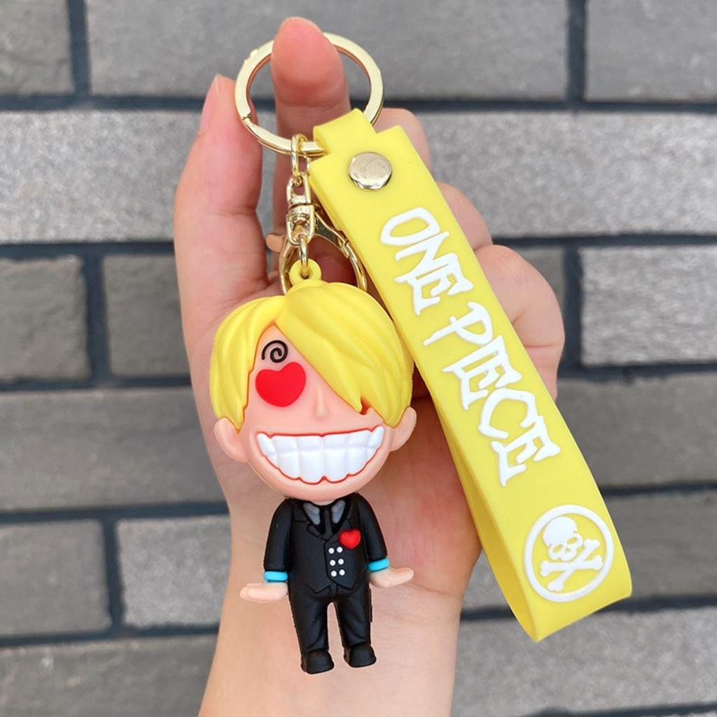 Móc Khóa Sanji - Dây móc dài : 11cm - Mô Hình Cao : 7.5cm - Nặng : 50gram - No Box : bọc túi OPP - K79-T1-S10