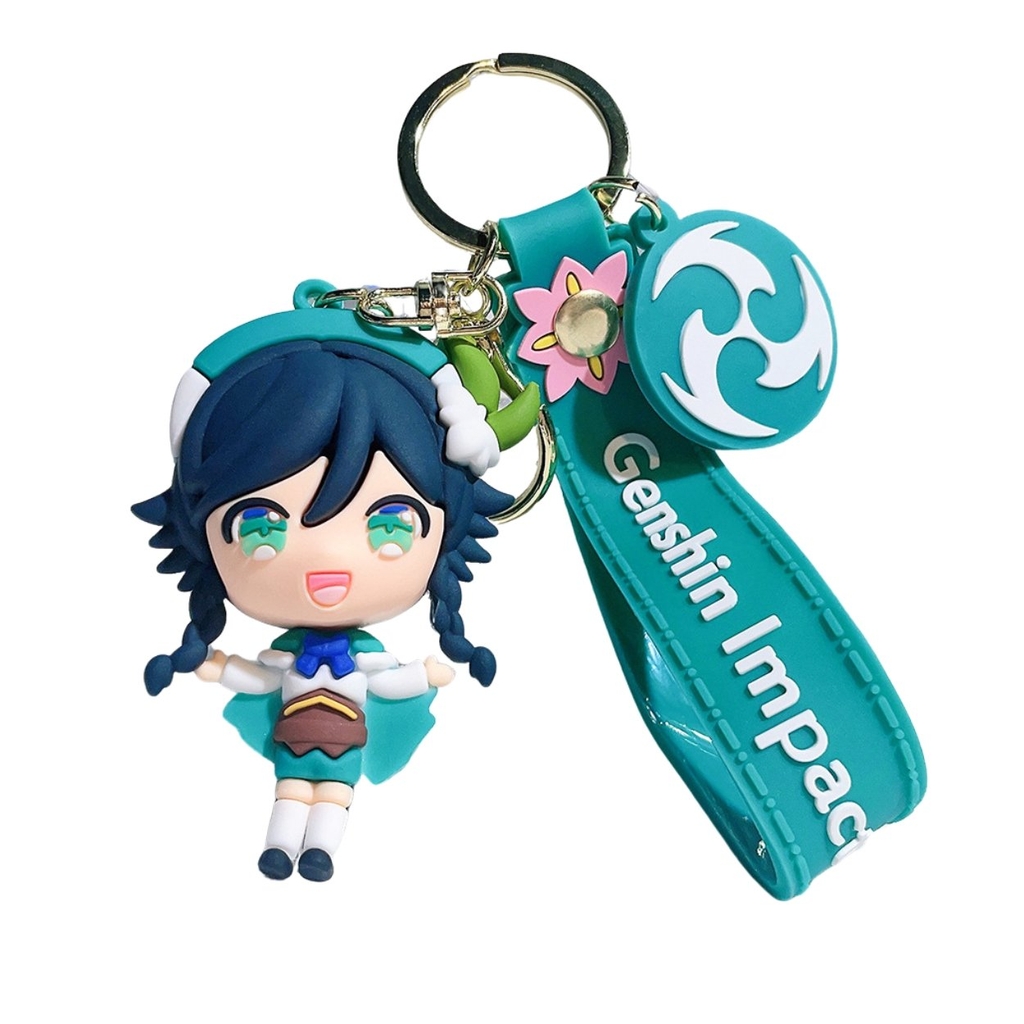 Móc Khóa Genshin Impact Venti - Dây móc dài : 10cm - Mô Hình Cao : 7cm - Nặng : 50gram - No Box : bọc túi OPP - K75-T3-S3