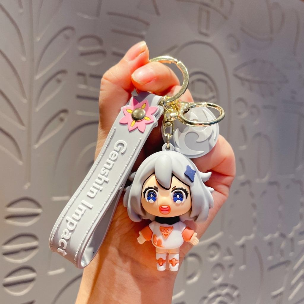 Móc Khóa Genshin Impact Paimon - Dây móc dài : 10cm - Mô Hình Cao : 6cm - Nặng : 50gram - No Box : bọc túi OPP - K78-T3-S2